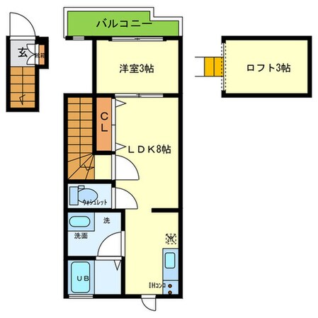 ｴｽﾊﾟｼｵｶｰｻｳｴｽﾄｳｯﾄﾞ池田城南の物件間取画像